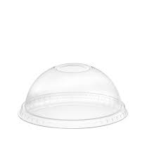 DOME LID W/WIDE HOLE PETE CLEAR